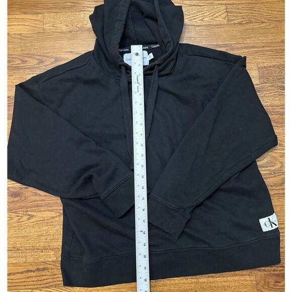 Calvin Klein Hoodie Women’s Large Black Ck Jeans - Picture 6 of 10